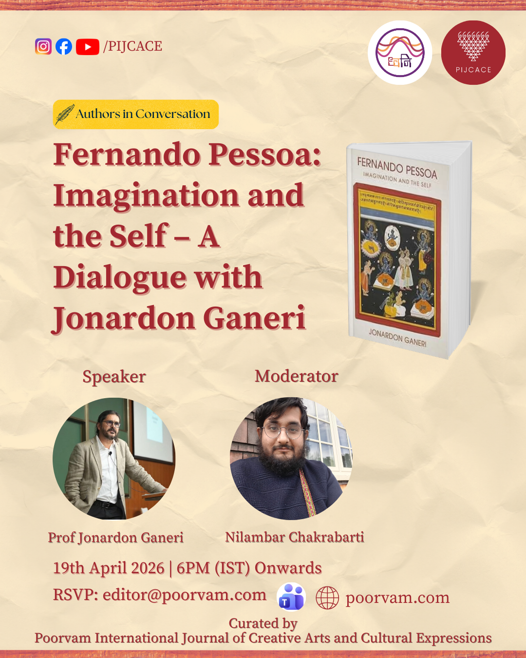 Fernando Pessoa: Imagination and the Self – A Dialogue with Jonardon Ganeri